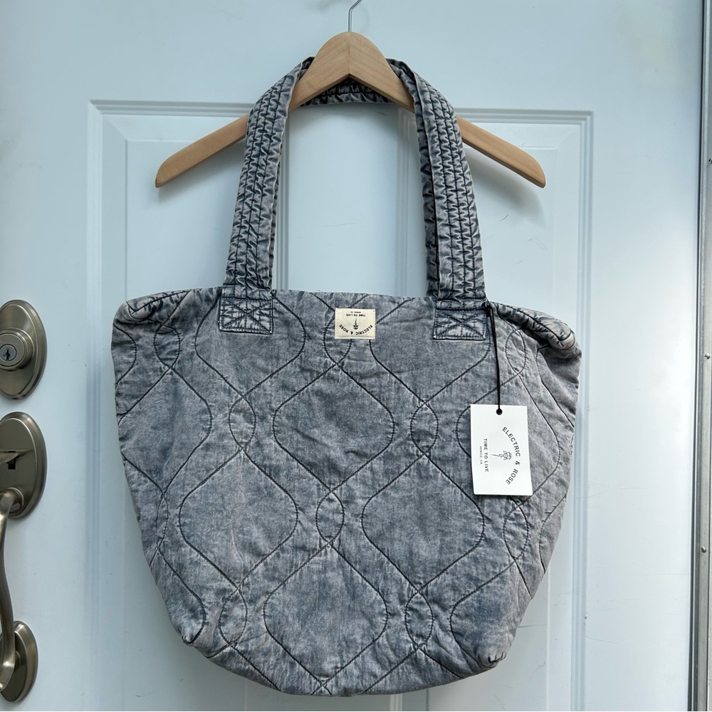 Electric & Rose Quilted Tote